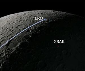 NASA's LRO Sees GRAIL's Explosive Farewell