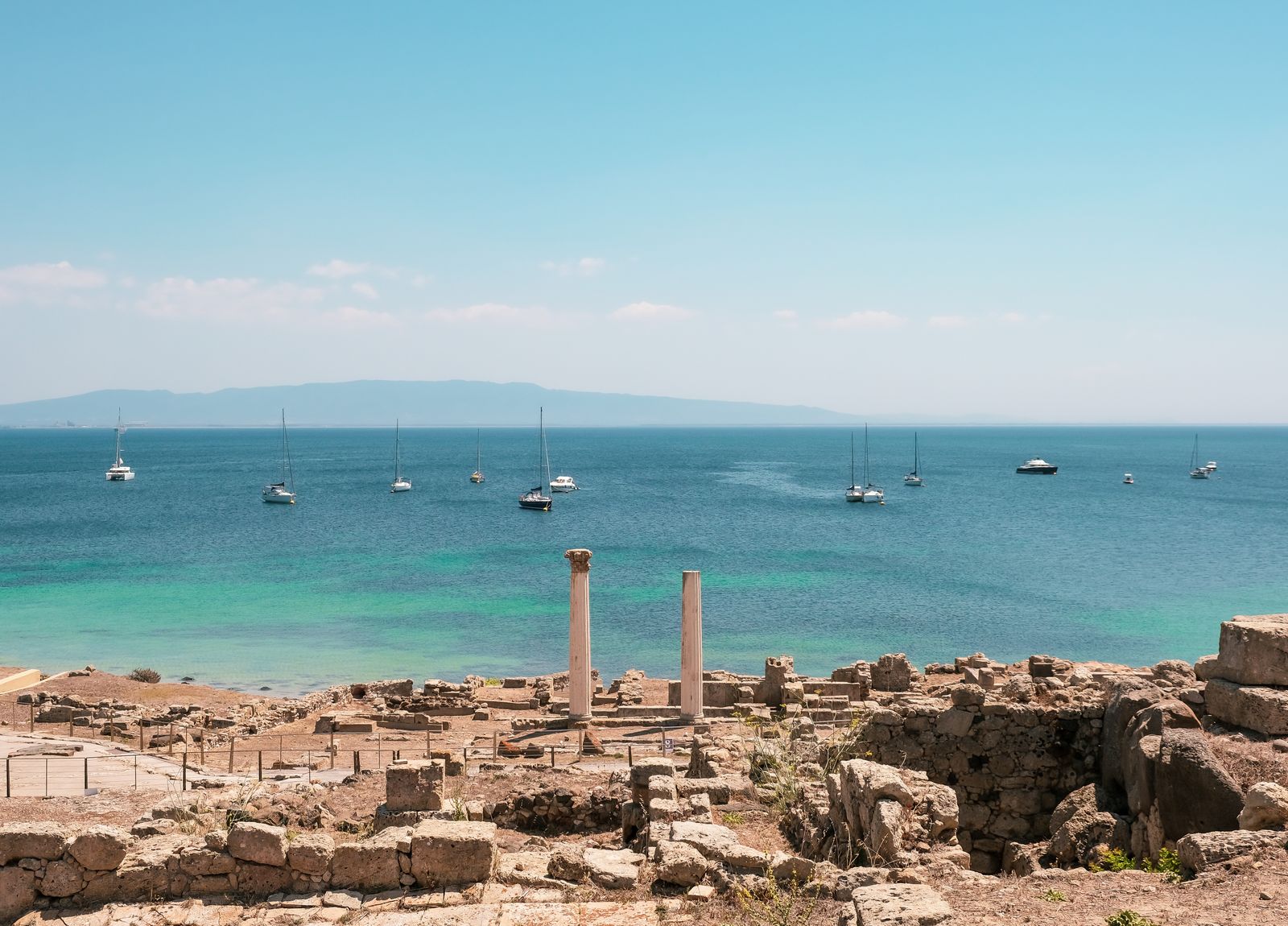 Roman harbour ruins Pozzuoli