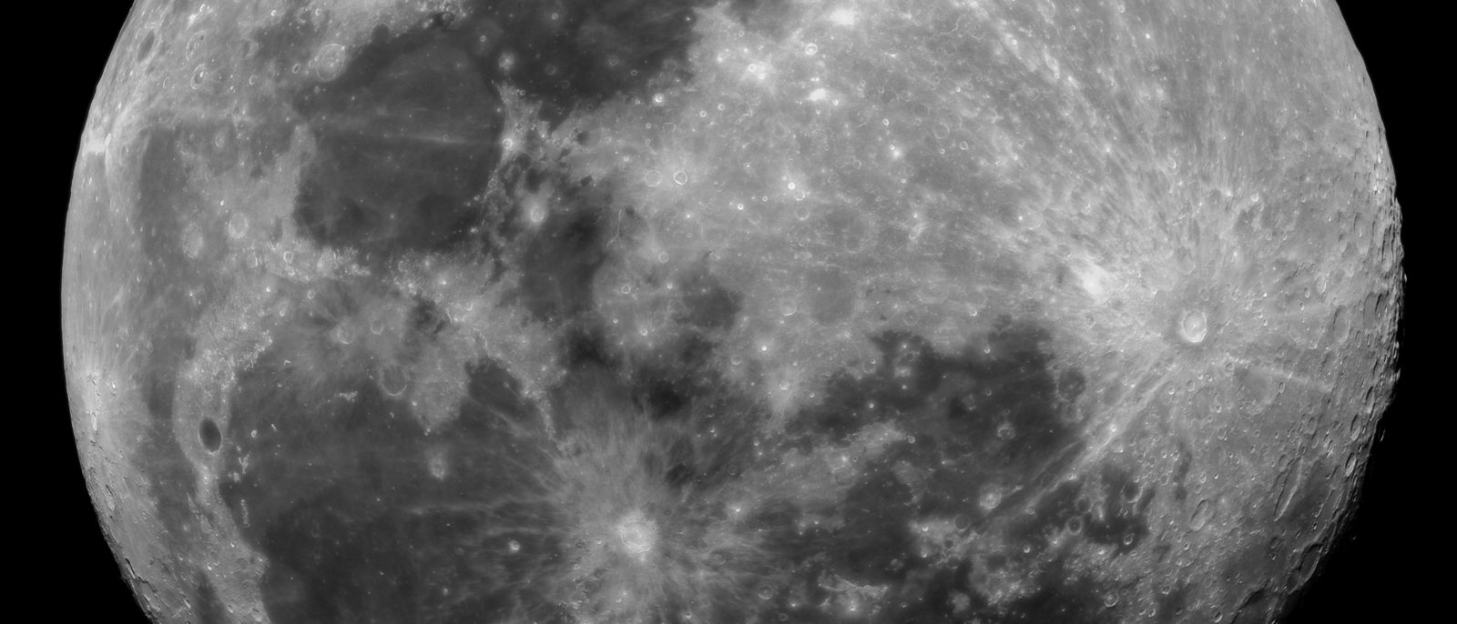 lunar crater close-up