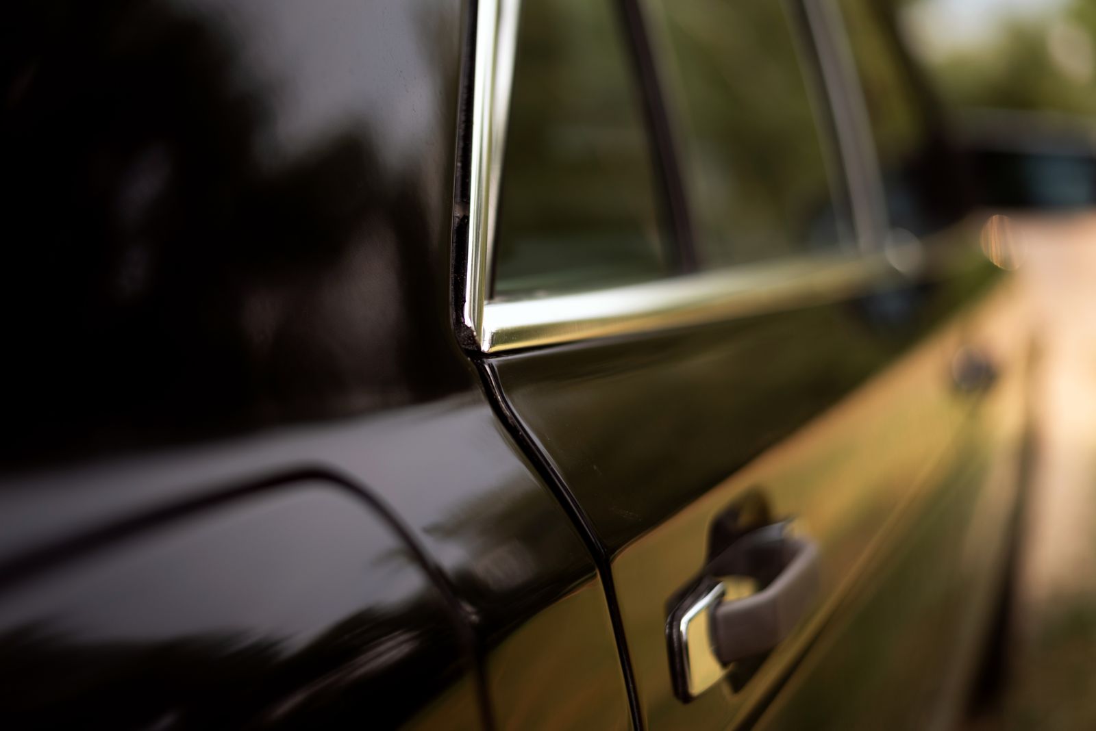black car paint sample