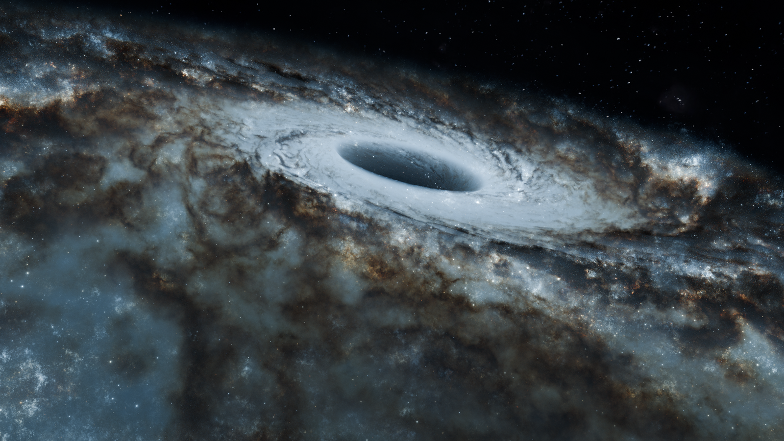 black hole merger illustration